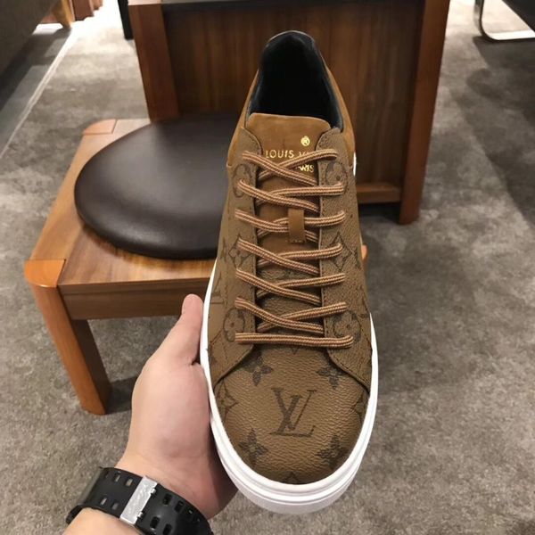 

new7 fashion casual men's shoes wild sports shoes outdoor comfortable high-end pattern men's shoes original box packaging fast del, Black