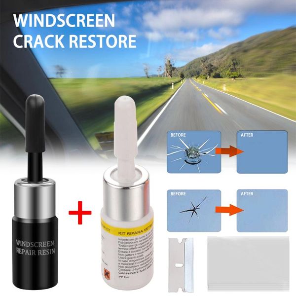 

2 шт автомобильное стекло nano window ремонт fluid автомобилей битое стекло crack чип repair tool kit оптовая