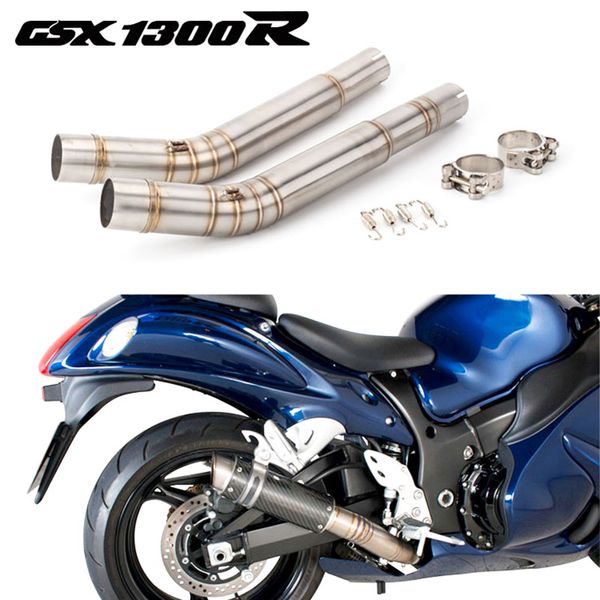 Moto Di Scarico Centrale di Collegamento Tubo di Fuga metà Sistema di Tubi di Collegamento Per Suzuki Hayabusa GSX1300R GSXR1300 Hayabusa 2008 - 2017