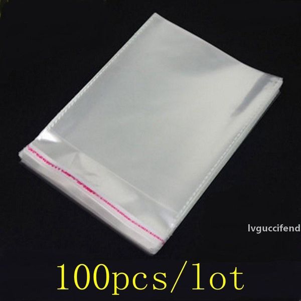 

100 pcs/lot many sizes resealable opp poly bags self adhesive plastic bag self adhesive seal bag clear resealable cellophane