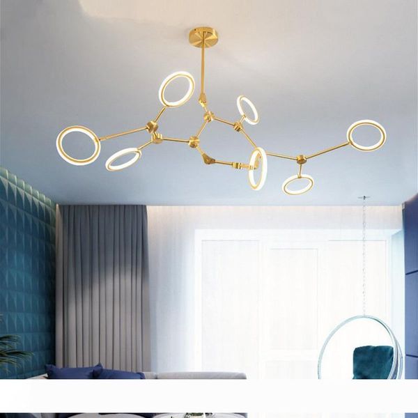 

2019 nordic style chandelier lighting molecular lamp creative personality simple light modern bedroom dining room model study lantern
