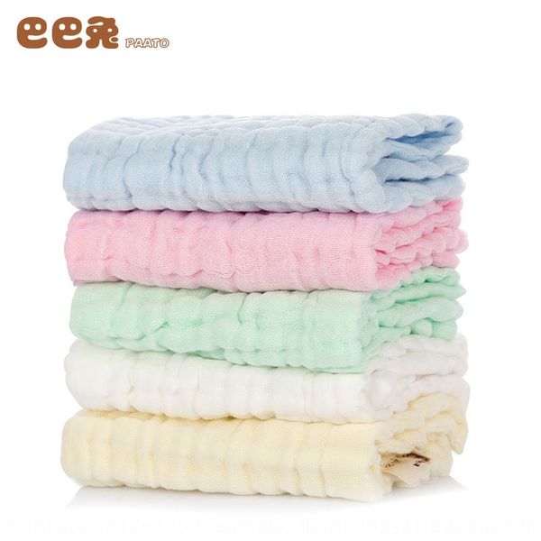 

gutian rabbit cotton 10-layer diaper gauze plain color diaper washable without fluorescent agent newborn baby breathable style