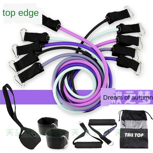 

многофункциональная груди расширитель десять комплектов тренировки упражнения фитнес оборудование тросового набор спортивных тренажеры тягов