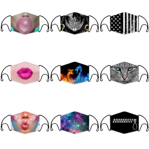 

new personality dust mask stereoscopic comfortable colorful sequin face mask breathable forwashable designer masks t2i5981#385