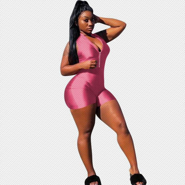 

j6037 spring and summer amazon european and american womens zip jumpsuit nightclub jumpsuit, Black;white