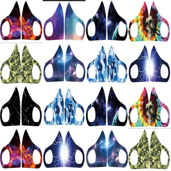 

tie dye mask mascara de camuflaje verde floral mask maschera mimetica blu tie dye wholesale visibility rxtfu xhlove, Black