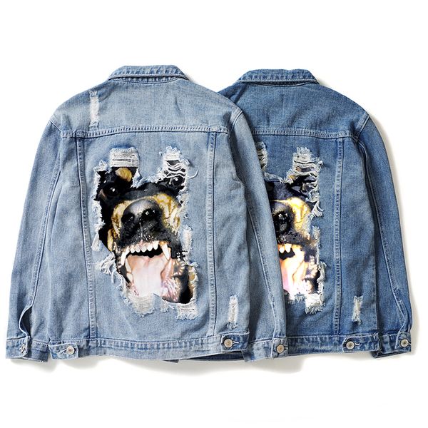 

givenchy gvc роскошные мужские куртки конструктора denim мужчины женщины высокого качества пальто синий мода марка mens конструктора куртки, Black;brown