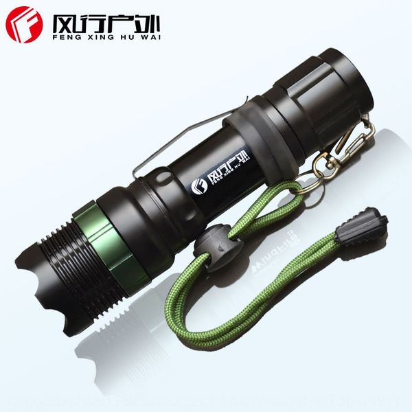 

2nouf outdoor z6 t6 led mechanical rotating zoom charging self-proof waterproof wolf-proof outdoor flashlight flashlightflashlightz6 t6 led