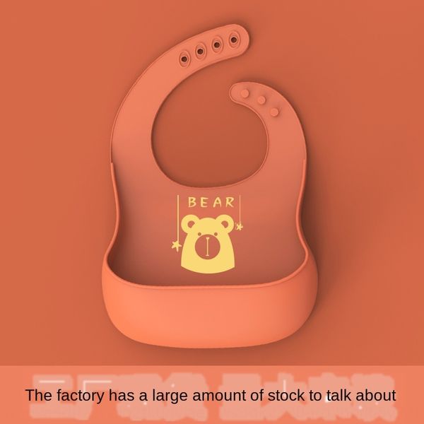 

pahwo food grade material baby meal cartoon printing silicone cleaning and clean baby anti-drooling easy to clean portable children silicone