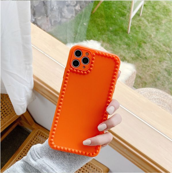 

fluorescent camera lens protection phone case for iphone se 2020 11 pro max xr xs max 8 7 plus shockproof phone back soft cover