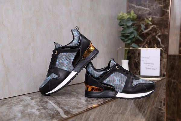 

2020l high-end leather ladies casual lace-up banquet shoes, fashionable wild thick bottom comfortable sports tide shoes, size: 35-41, Black