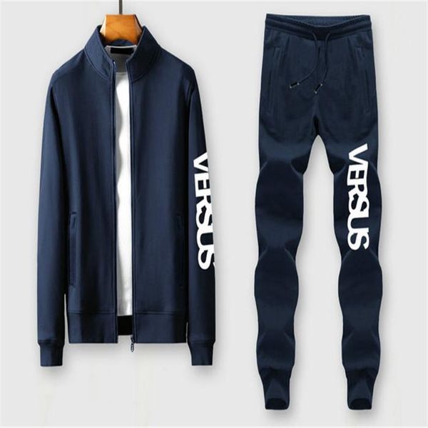 

new brand fashion designer tracksuit spring autumn casual printing brand sportswear mens track suits men sweat suits, Gray