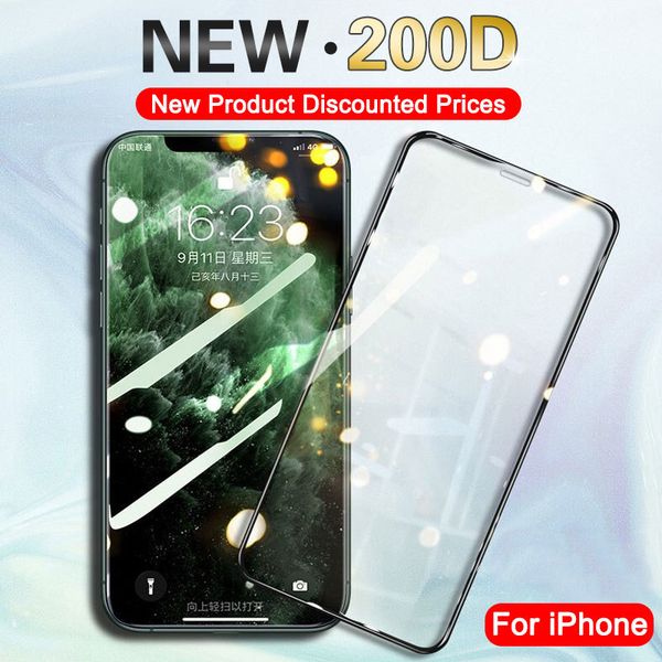 

200d full cover tempered glass for iphone 11 pro x xr xs max for iphone 11 pro 10 screen protector protective glass on iphone 11