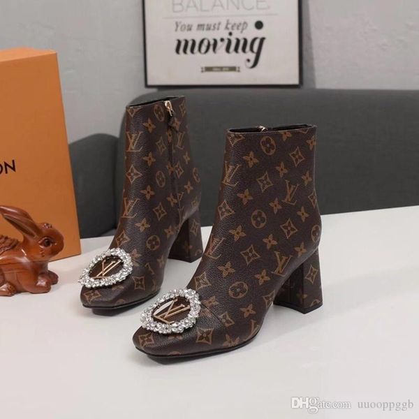 

2019a new ladies casual fashion booties luxury women's travel party shoes, original box packaging fast deliverr, Black