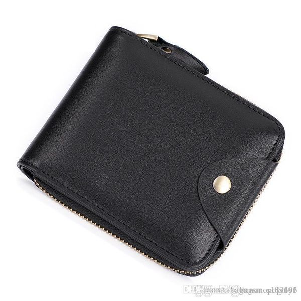 

classic black genuine leather credit card holder wallet card case for man fashion thin coin purse pocket bag wallets designer handbags, Red;black