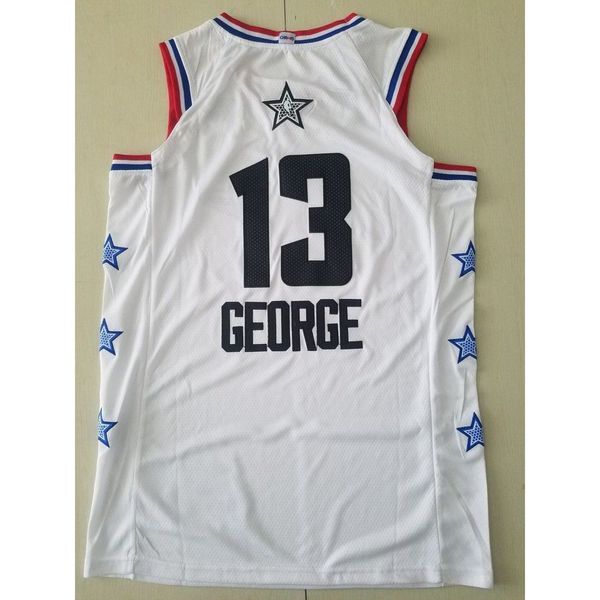 

2019-20 new season okc #13 george basketball jerseys white stitched basketball jerseys, Black;white