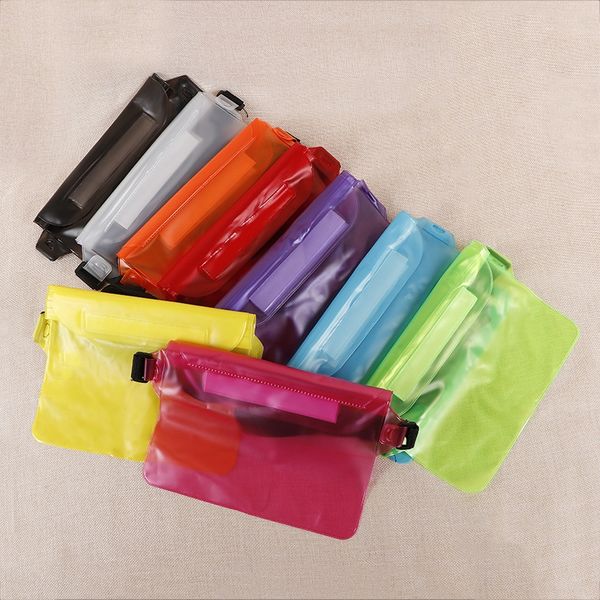 

r0jek water splashing section pvc waist outdoor sports waterproof mobile phone waterproof outdoor sports storage swimming drift bag transpar