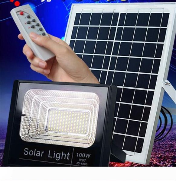 

10w 25w 40w 60w 100w ultra bright outdoor household remote control solar power led street light street wall lamp floodlight