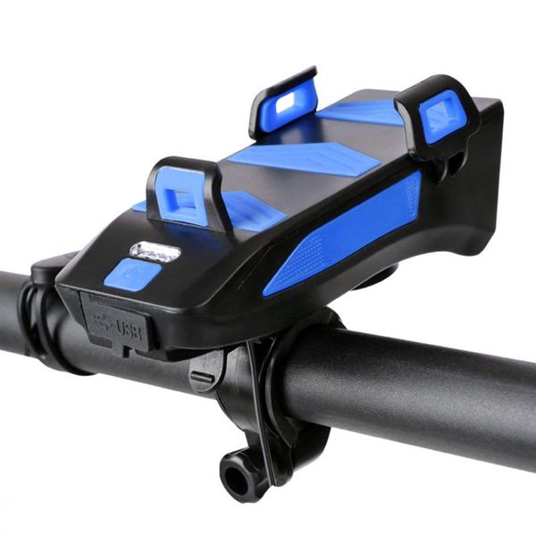 

waterproof bicycle light with bike horn/phone holder/power bank bicycle lighting f3mc