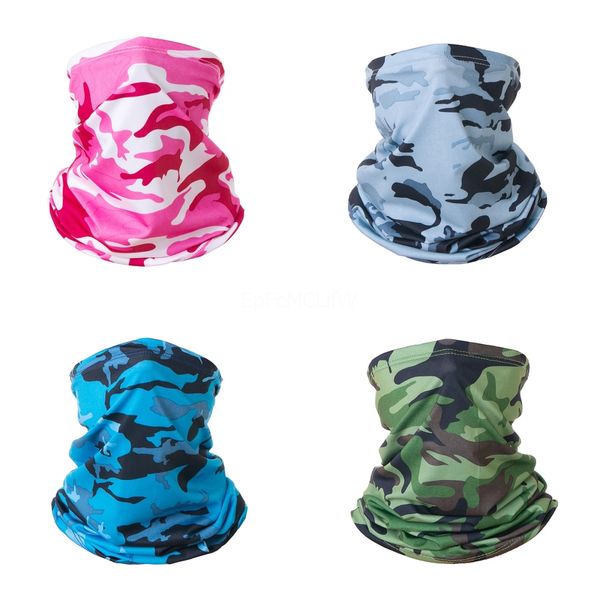 

e1oi9 new ice fishing scarf camouflage magic scarf face bandana gaiter uv protection dustproof hiking cycling neck face mask#817, Black