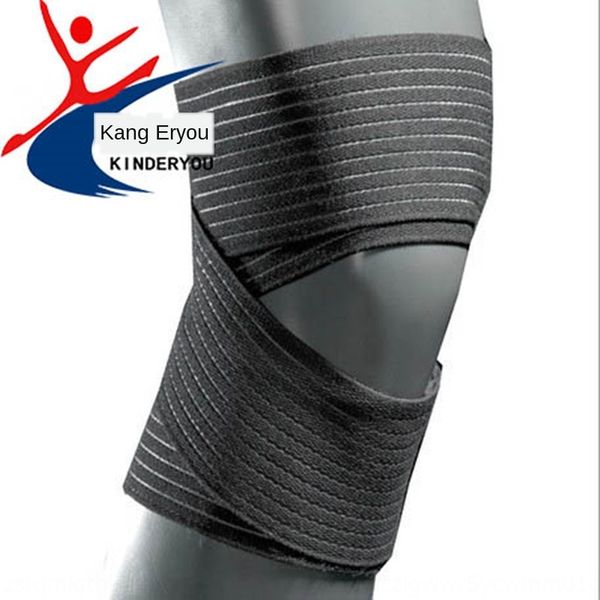 

3yte4 adjustable bandage knee pads ultra-thin breathable sports protection protective gear winding adjustable sports elastic bandage knee pa, Black;gray