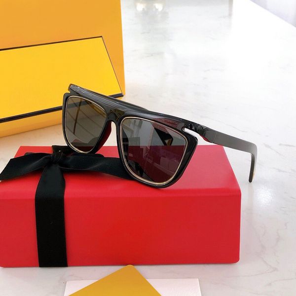 

ladies summer for sunglasses women flat retro r frame sunglasses black quality oversize brand grey lens, White;black