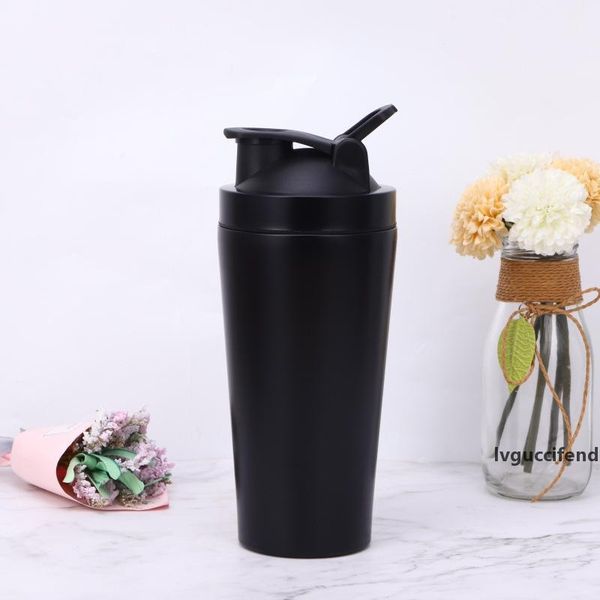 

18oz double wall shaker cup stainless steel protein powder shake cup sports fitness cup new multi-function milkshake mug with lid a02