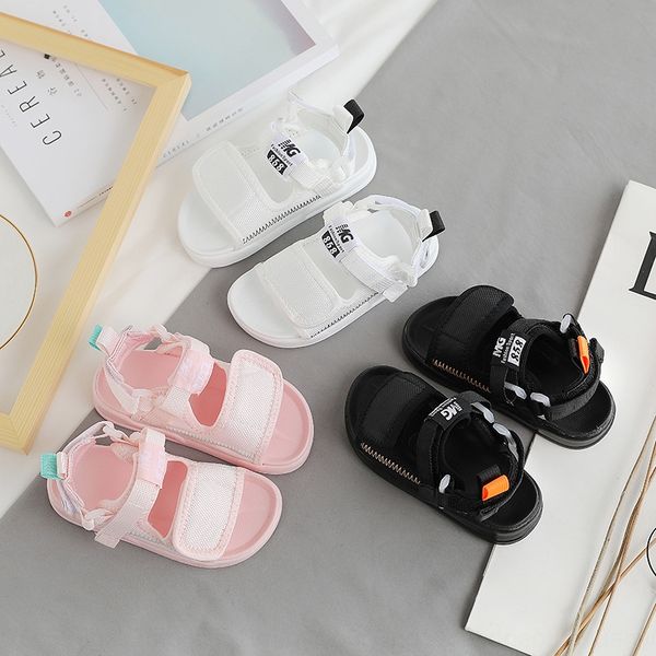 

boys' 2020 new fabric children's sports beach shoes sandals sandals girls' casual shoes, Black;red