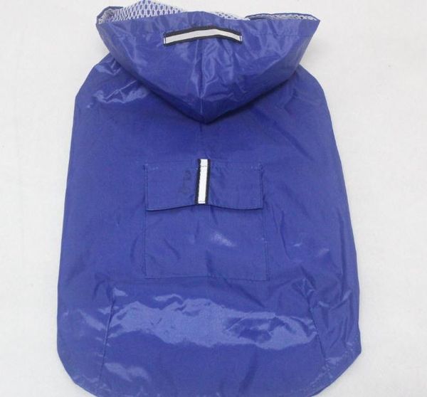 

new pet reflective big dog raincoat with poncho super waterproof hooded size dog clothing s-6xl size 4 colors