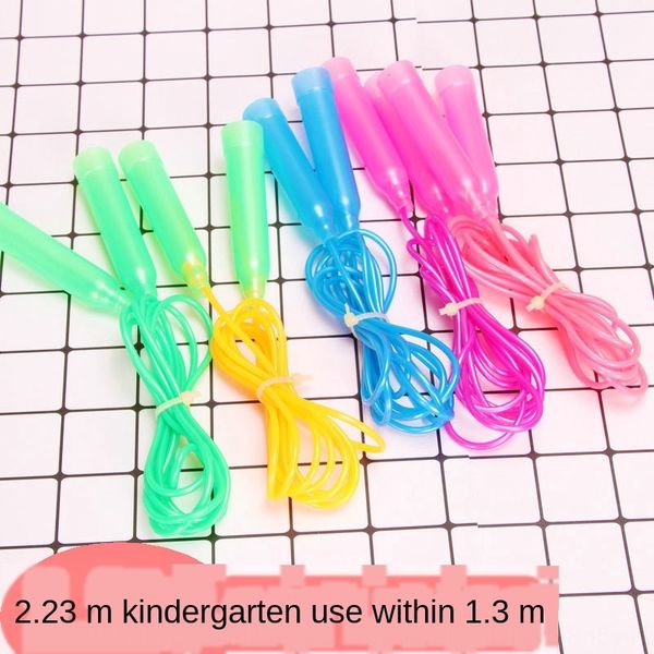 

pure color children's kindergarten toys skipping single toy toy small rope skipping primary school students plastic soft rope