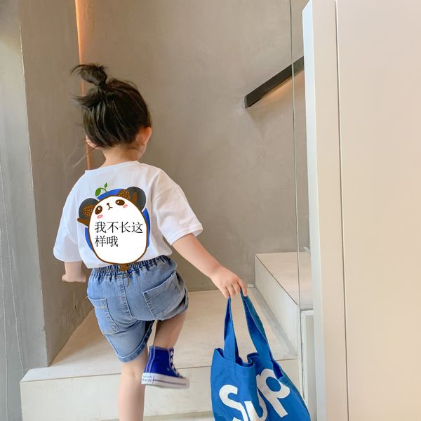 

2020 new wear fashionable cartoonchildren's -shirt children's clothing short-sleeved -shirt for boys and girls baby korean, Blue