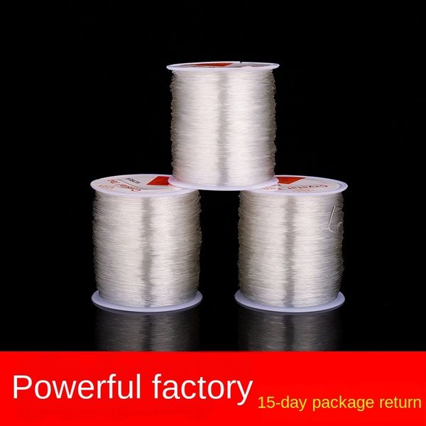 

diy rope diy beads accessories beads accessories 100 m transparent round elastic crystal fish silk elastic line, Silver