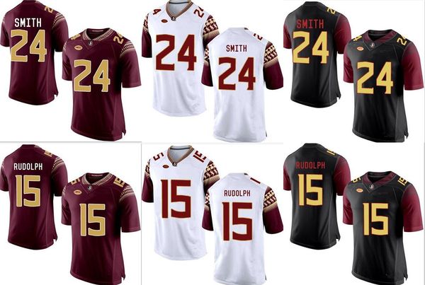 

factory outlet-fsu travis rudolph 15 terrance smith 24 college football jersey ,mix order sport jersey ,ing, Black;red