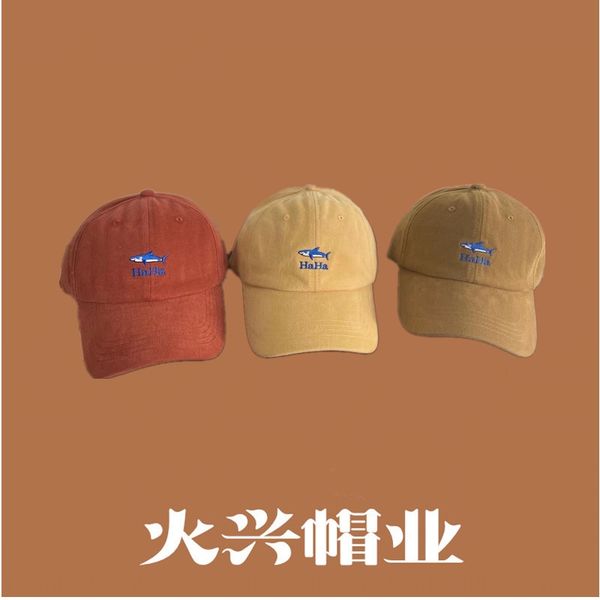 

3potd hat men' and women' embroidered baseball korean xia xiaoyu embroidery all-match cap fashionable washable soft couple baseb, Blue;gray