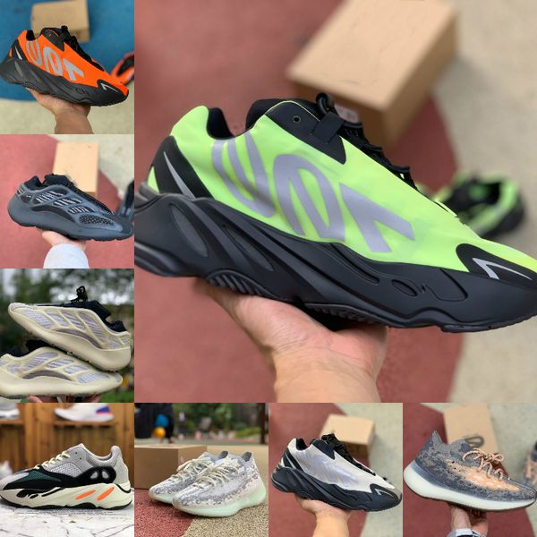 

700 оранжевый бегун фосфор кости канье мужские кроссовки carbon синий v2 инерция статический geode полезность черный спортивный стилиста жен, Black