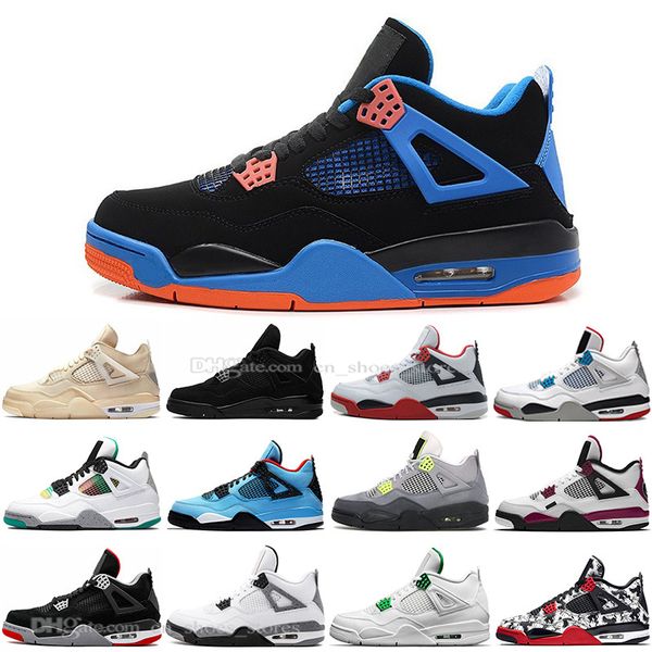 

2020 парус 4 4s black cat white cement то, что татуировки cavs мужчины женщины спорт кроссовки огонь красный mens basketball обувь cactus ja
