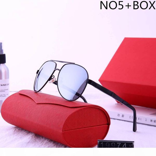 

summer mens metal designer sunglasses luxury sunglasses fashion womens goggle style glasses model c19974 uv400 highly quality with box, White;black