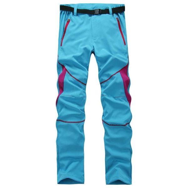 

women patchwork light breathable quick dry pants hiking/camping/mountaineering/tourism thin outdoor polyester material trousers, Black;green