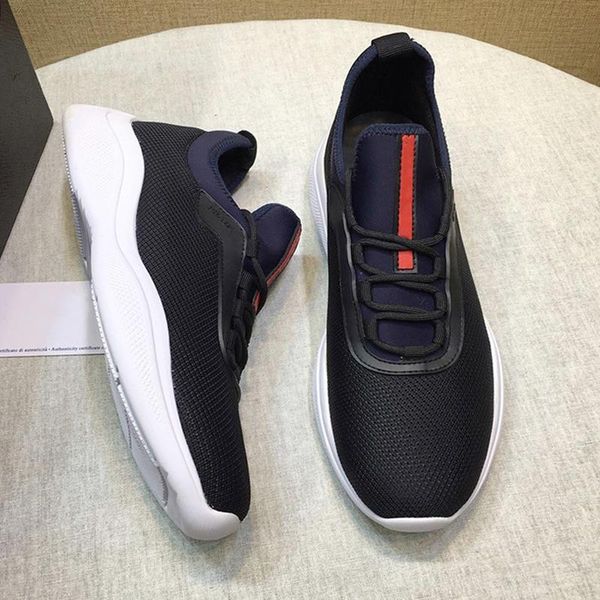 

mesh and neoprene sneakers men 's shoes breathable luxury footwears sports plus size vintage men casual shoes fast delive, Black