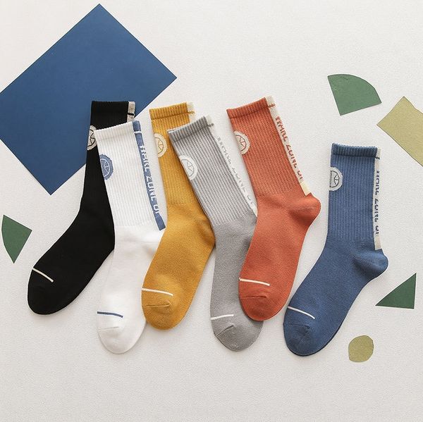 

dkrnd 2019 новый баскетбол сплошной цвет мужской средней длины все сопрягать случайные хлопок мужские носки спорт баскетбол чулки носки и st, Pink;yellow