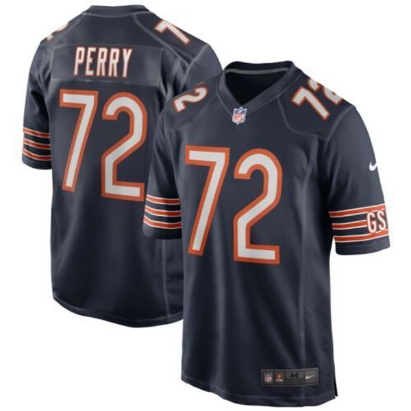 

william perry #72 men's retired xs-5xl stitched football jerseys, Gray