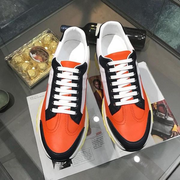 

trail sneaker men 's shoes fashion classic style shoes sports low luxury lace -up men shoes zapatos de lujo para homb, Black