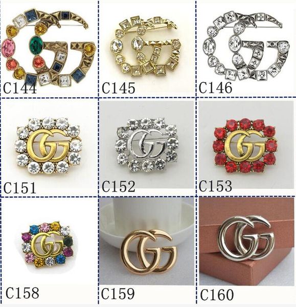 

new luxury brooches charm designers for women brooch gÃ»ccÃ¬ fashion diamond love brooches pins custom jewelry, Gray
