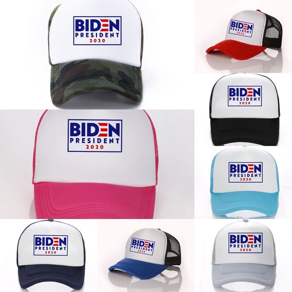 

xlhcf 15 colors biden president 2020 baseball mesh fashion hat ball visors ridn with biden letters print summer caps outdoor sports, Blue;gray