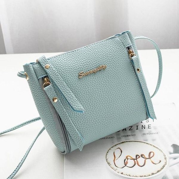 

women fashion handbag casual shoulder satchel zipper mini portable phone crossbody bag fashion pu leather messenger bag