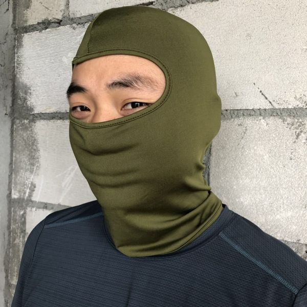 

cycling mask outdoor fishing sunscreen mask outdoor tactical head cover lycra bicycle headgear bicycle elastic fabric explosion, Black