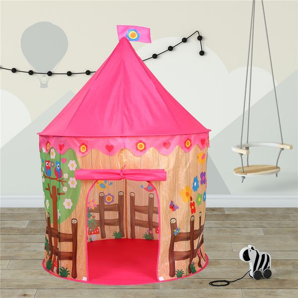 

european station popular childrens tent korean variety cartoon flowers and birds tree fence ocean bobo ball pool yurt