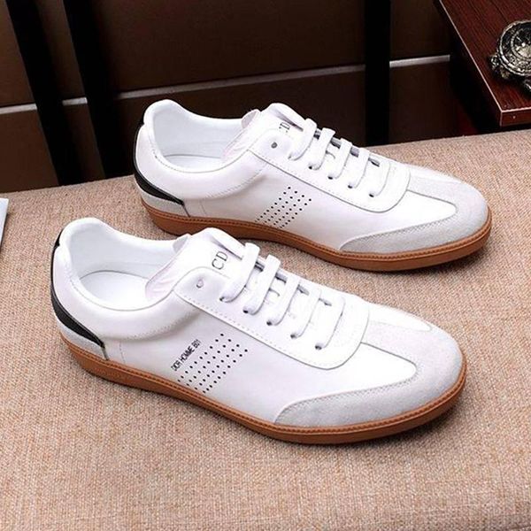 

lightweight men 's shoes new arrival low luxury design lace -up breathable mens shoes calfskin sneaker b01 logo zapatillas hombre