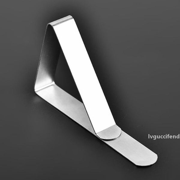 

stainless steel tablecloth cover clips triangle table cloth holder wedding prom non slip tablecloth clamps practical party tools dbc bh3073