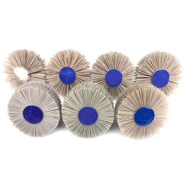 

7pcs nylon grinding head polishing wheel for semi finished wood root carving rosewood furniture fine grinding woodwork polish